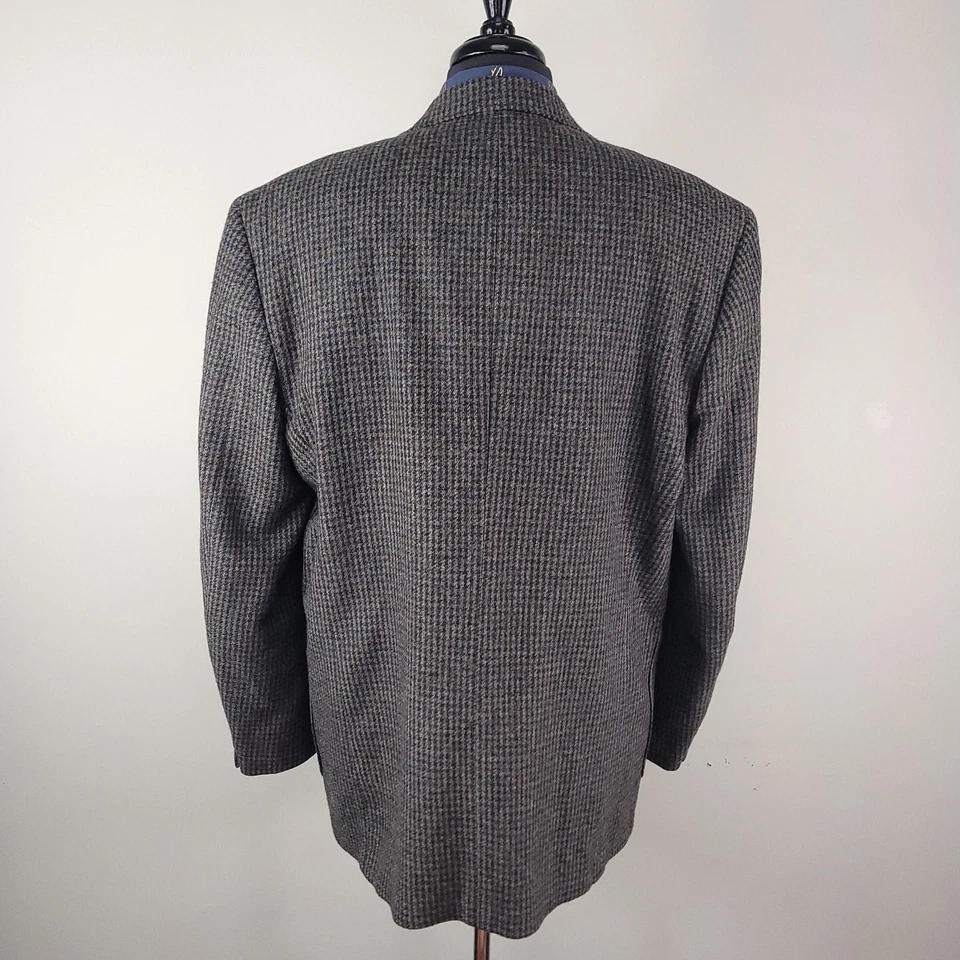 Blazer Woolrich Para Hombres Grande Pata de Gallo Lana Tweed Abrigo Deportivo Chaqueta Hecho en EE. UU. Foto 4 de 4