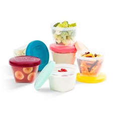 Babymoov Babybol Airtight Baby Food Storage Containers, 180 ml, Pack of 6, multi
