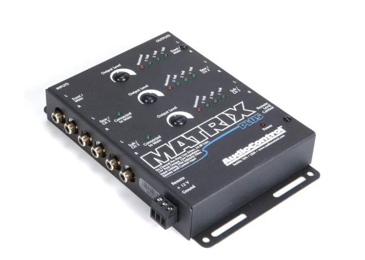 Control de audio controlador de línea de ganancia AudioControl Matrix Plus 6 canales 13 voltios 24 dB Foto 2 de 3