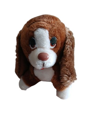 Russ Bassett Hound Baxter Vintage 1980er Welpe Hund weiches Plüschtier Kuscheltier 6 Zoll