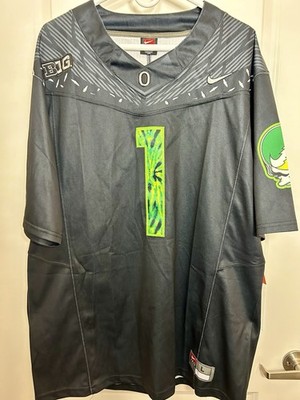 Nike Oregon Ducks 'Grateful Dead' Black Limited Football Jersey, Size L NWT #1