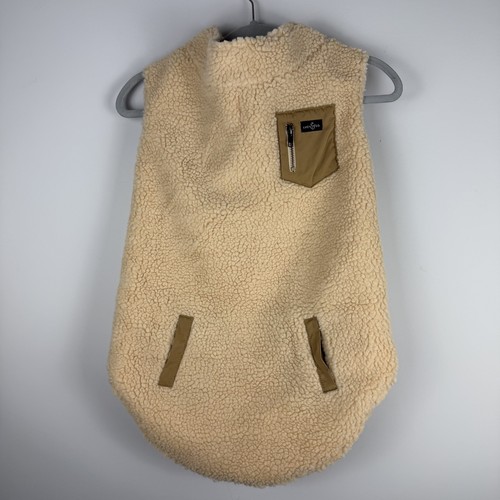 LUCY & CO Reversible Teddy Sherpa Fleece Vest Dog Pet Autumn Pumpkin Spice Fall - Picture 10 of 13