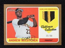 2018 Topps Heritage Clubhouse Collection Relics Gold 35/99 Andrew McCutchen 09gu