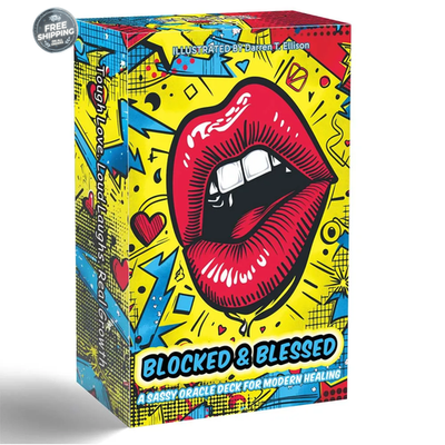 #ad BLOCKED amp; BLESSED Oracle Deck Sassy Modern Healing Cards 54 Cards 5.1quot;x3.1quot; $23.89