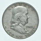 Better 1949 US Franklin 90% Silver Half Dollar Coin Collection Set Break *746