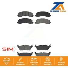 Front Rear Semi-Metallic Brake Pads Kit For Ford F-150 Lightning Bronco Lincoln