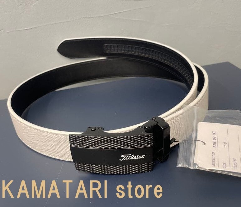 Titleist Men's Keylit Golf Belt AABT02 white AABT02 Free Size
