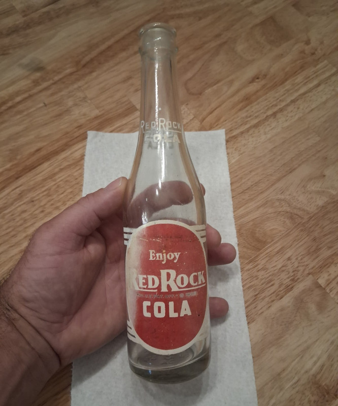 Rare Red Rock Cola 10 oz  Soda Bottle Winslow AZ