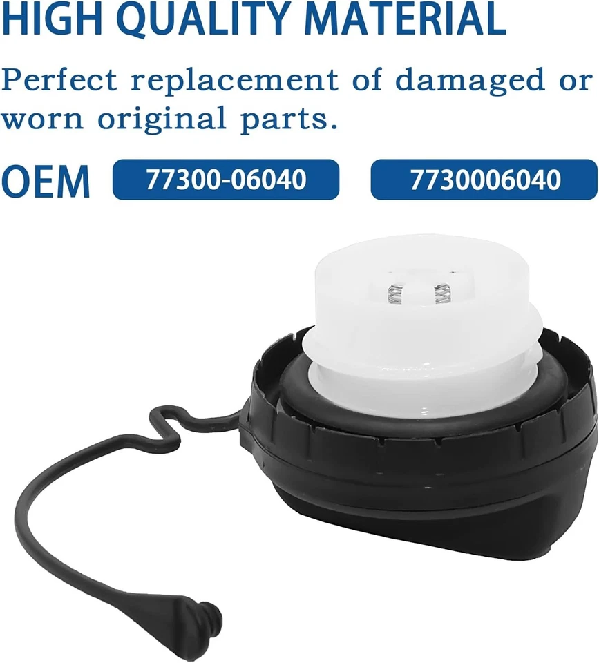 Tapa de tanque de combustible de gasolina original Toyota Lexus Scion de fábrica OEM 77300-06040 77300-52040 Foto 3 de 4