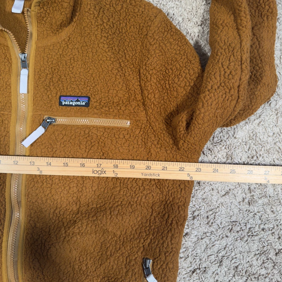 Chaqueta retro para mujer Patagonia cremallera completa talla grande 22795 marrón refugio Foto 4 de 4
