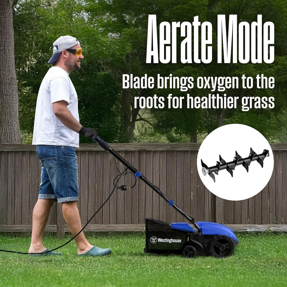 Westinghouse 13 pulgadas 12 amperios 2 en 1 recogedor eléctrico con cable y aireador con 8 Foto 2 de 4