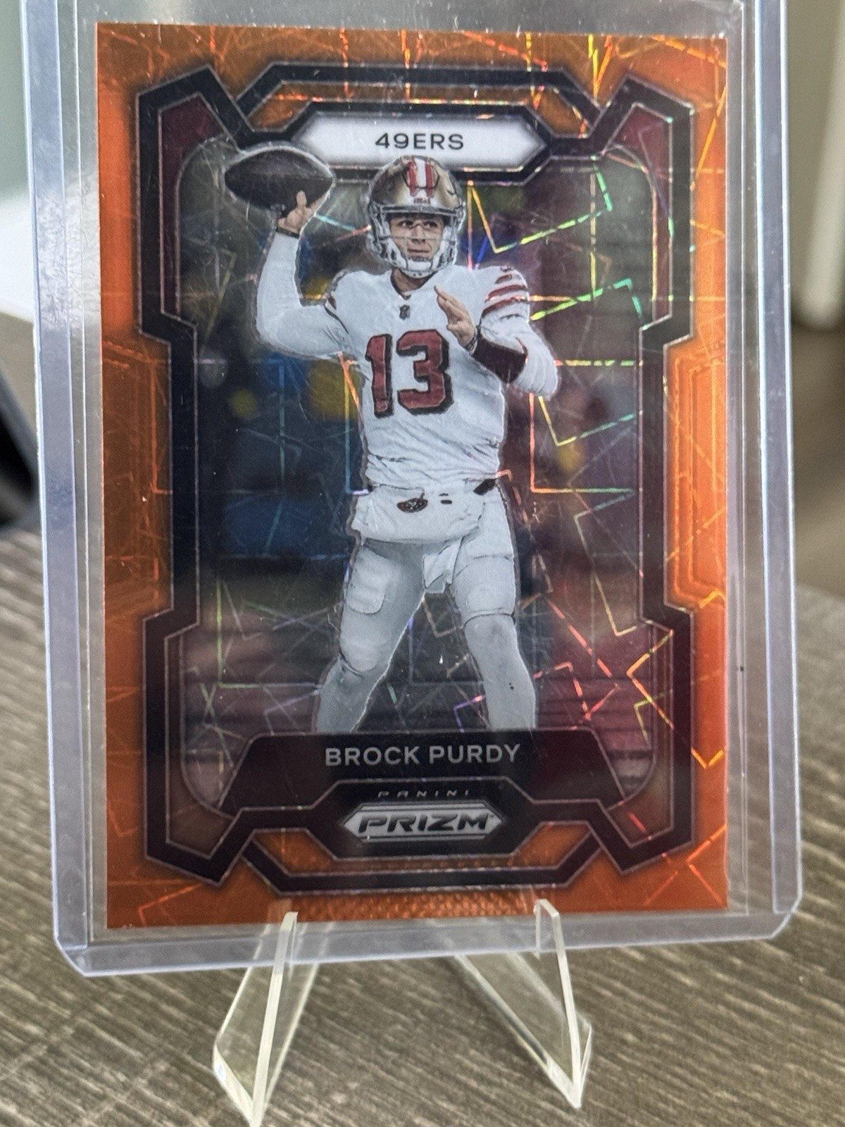 2023 Prizm Football Brock Purdy Orange Lazer San Francisco 49ers 266 🔥🔥
