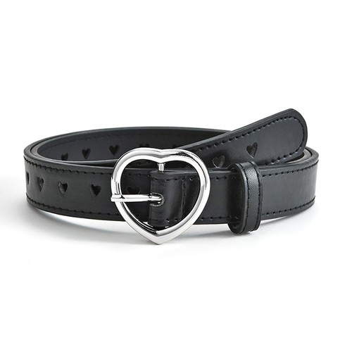 Children Faux Leather Belt Kids Cute Peach Heart Buckle Belts Girls Waist B-P WG - Picture 14 of 19