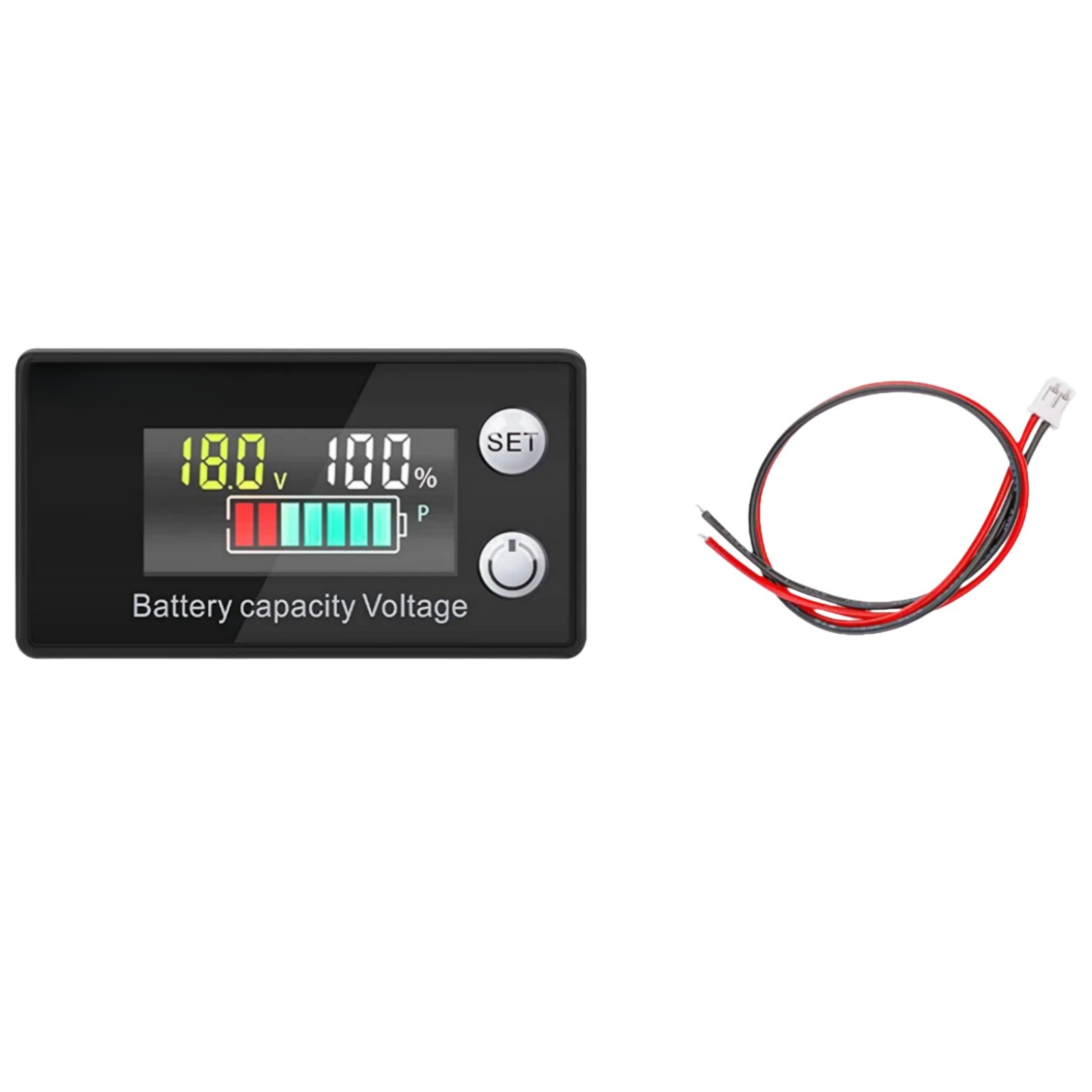 LCD Display Battery Monitor Meter For Lithium Iron Phosphate Ternary Lead Acid