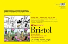 Strathmore 300 Series Sequential Art Bristol Smooth Pad-11"X17" 24 Sheets, Tape