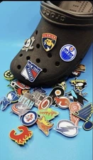 NHL Teams Croc Charms Jibbitz For All Teams Available Shoe $1.99 Each Pick Team!
