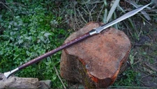 Custom Handmade Carbon Steel Blade Viking Spear Sword | Hunting Sword Camping