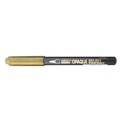 Marvy Uchida Gold Opaque Brush Marker,Art Pens & Markers
