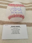 Shane Bieber 2020 Al Cy Young Signed Baseball COA Tristar