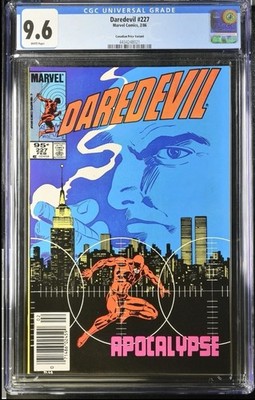 Daredevil #227 (1986) CGC 9.6, NEWSSTAND, Kingpin discovers Matt Murdock is DD
