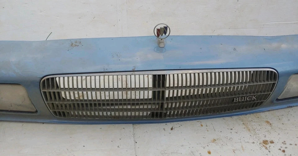 1989 90 Buick Century Complete Header Panel Assembly Oem Headlights Grille - Image 4 of 4