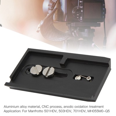 Quick Release Plate Camera Tripod Mounting Plate For 501HDV 503HDV Hot