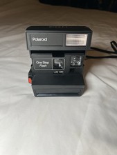 Vintage Polaroid OneStep Flash Instant Camera Black with Case