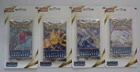 Pokemon Artset des 4 Boosters sous blisters EB12 tempete argentée NEUF FR