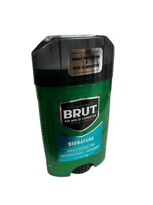 Brut Signature Antiperspirant Deodorant Stick 2.7 oz Stain & Residue Free