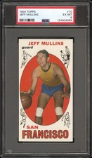 1969 Topps #70 Jeff Mullins RC PSA 6 EX-MT Basketball 124004085 New Slab!