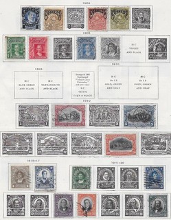 19 Chile Stamps from Quality Old Antique Album 1904 1920