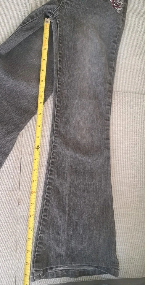 Lote de 4 Jeans Niñas Talla 8 Juveniles Desteñidos Glory Azul Denim Acampanado Corte Bota VER FOTOS Foto 4 de 4