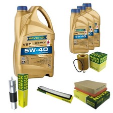 Inspektionspaket 8L RAVENOL VST 5W-40 f�r BMW E46 320 Ci 323 320i 323i 328i