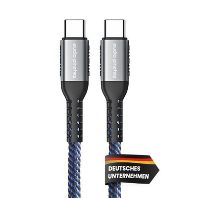 audio pirates USB-C Kabel USB 2.0 100W 20V5A QC 3.0 480Mbps E-Mark BPF