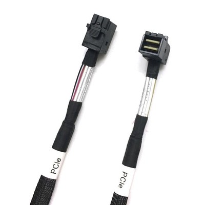 Luxshare Mini-SAS 04051020 SFF-8643 90°Elbow to SFF-8643 Cables SAS 12Gbs 72cm *