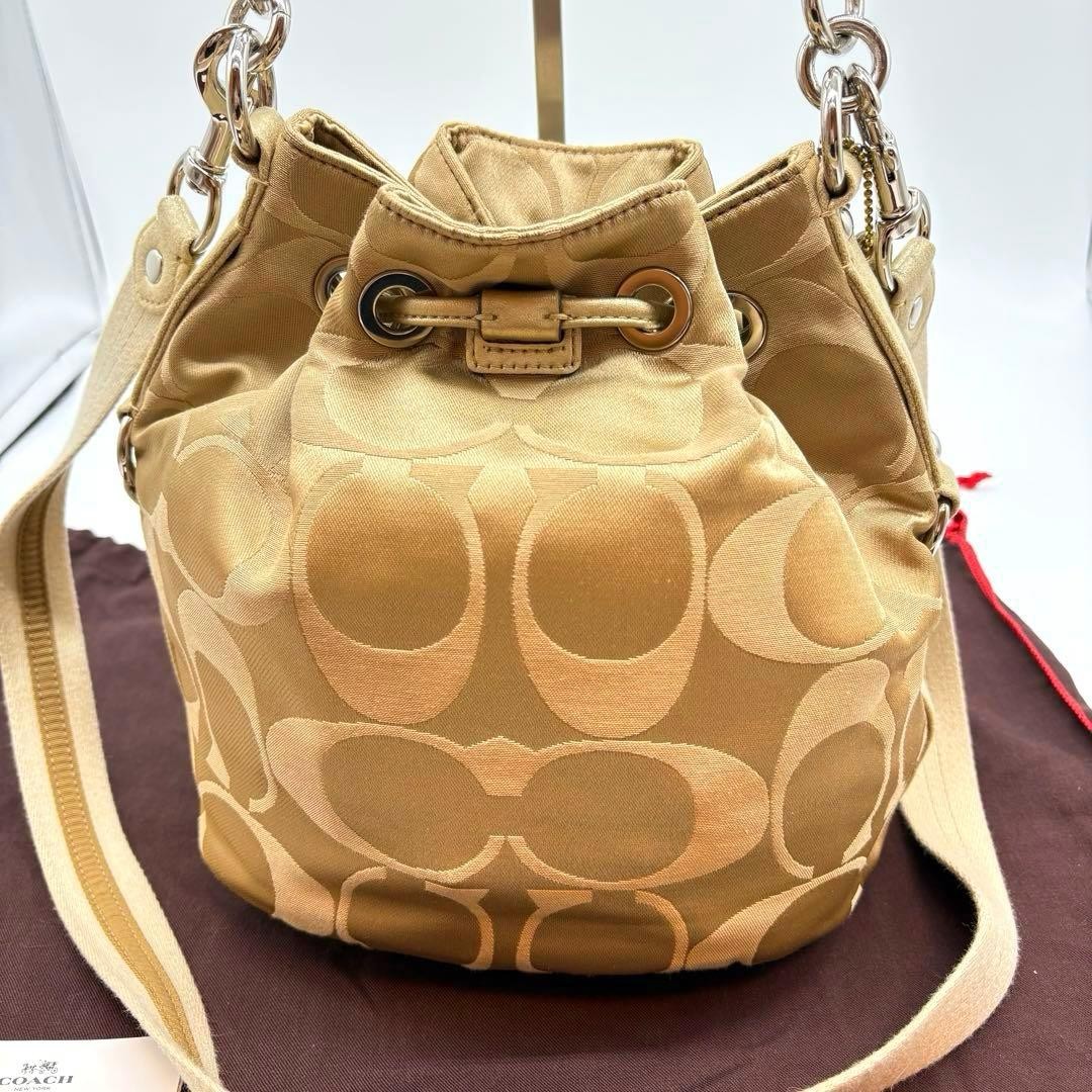 Extremely Beautiful COACH Drawstring Shoulder Bag… - image 12