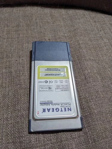 NETGEAR FA411 10/100 Mbps PCMCIA Mobile Adapter Ethernet Card Laptop Vintage