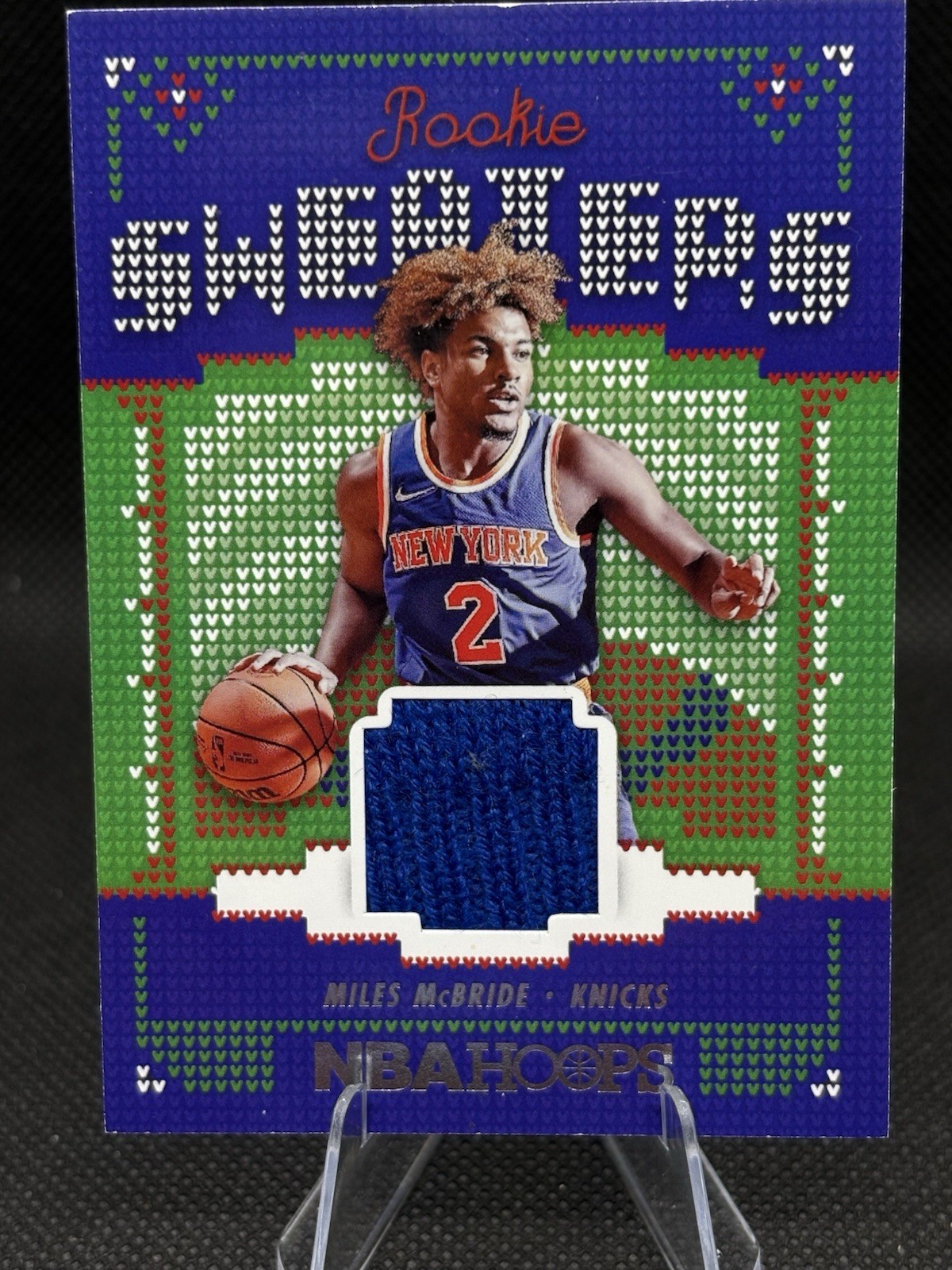2021-22 Panini NBA Hoops - Rookie Sweaters Miles McBride #RSW-MMB (MEM, RC)