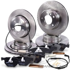 ATEC 4x BREMSSCHEIBE + BREMSBELÄGE BREMSKLÖTZE VORNE + HINTEN FÜR BMW 5-ER E60