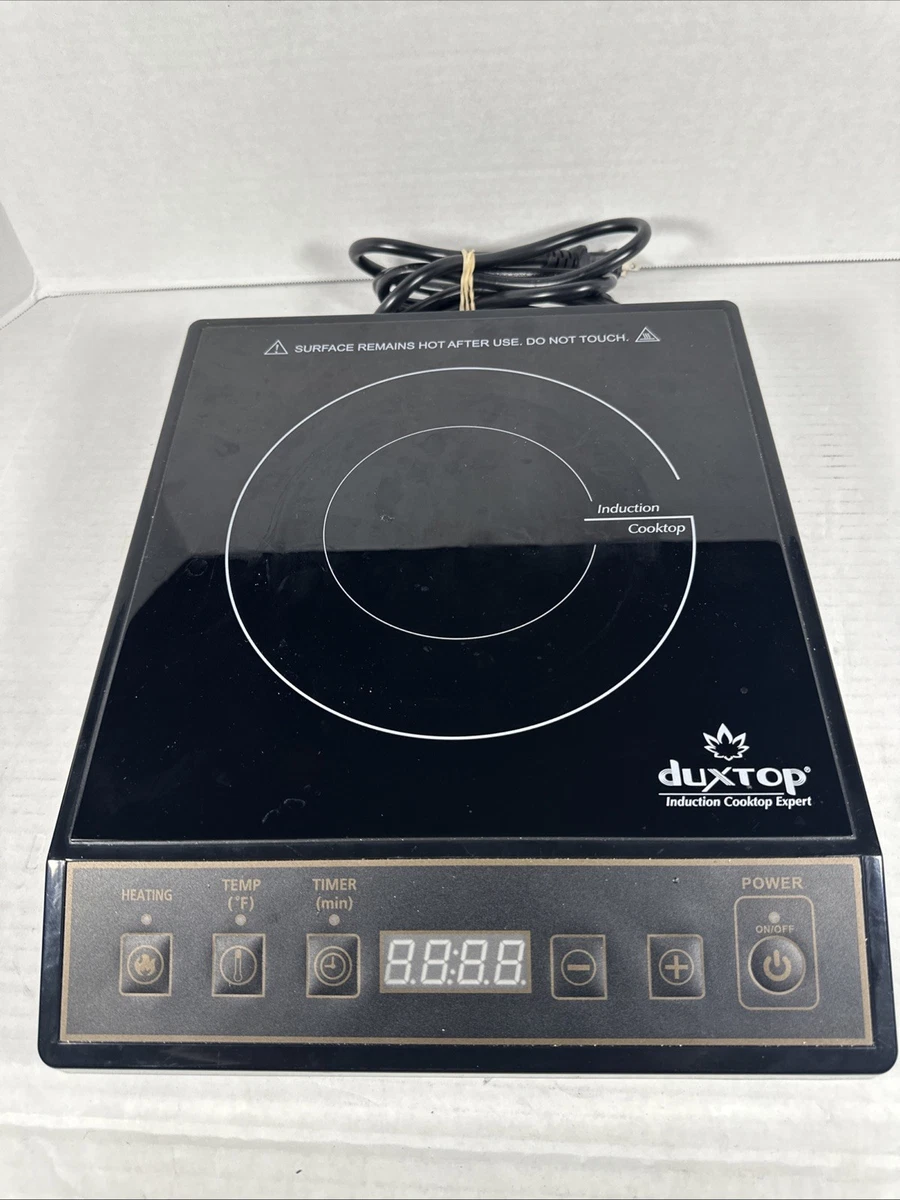Duxtop Inductiekookplaat, aanrechtbrander met lcd-aanraaksensor, 2100 W, 20 temperatuurniveaus, 20 standen, 10 uur timer, vergrendelingsontwerp