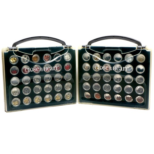 Set of 2 Close To My Heart Embellishment Craft Storage Case CTMH Papercrafting