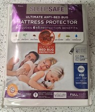 SleepSafe Full Mattress Protector Cover Waterproof Ultimate Bedbug Protection