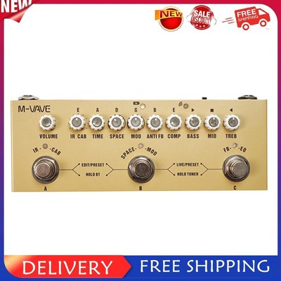 IR Laden 9 AMP Modelle Hall Verzögerung Multi Effekt Pedale für Akustikgitarren #