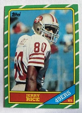 1986 Jerry Rice Topps Rookie Card #161 HOF San Francisco 49ers WOW! PSA!
