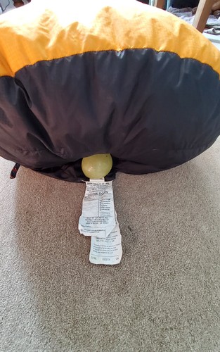 RARE Marmot Couloir Gore Dryloft sleeping bag, Orange Long, 10" Loft. Excellent - Picture 3 of 7