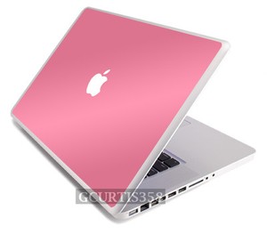 PINK-Vinyl-Lid-Skin-Cover-Decal-fits-Apple-Original-Macbook-13-034-Laptop