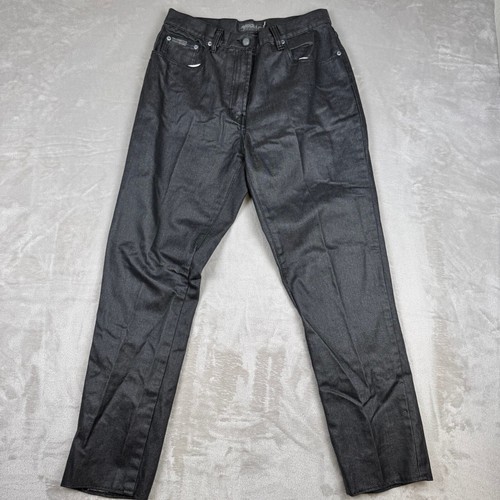2 Pc Vintage Mecca USA Coated Jacket And Pants Womens M 32x29 Dark Gray Y2K - Picture 10 of 17