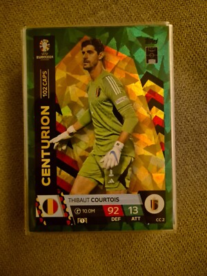 Topps Match Attax Euro 2024 Centurion Green Thibaut Courtois CC2 CC 2 EM
