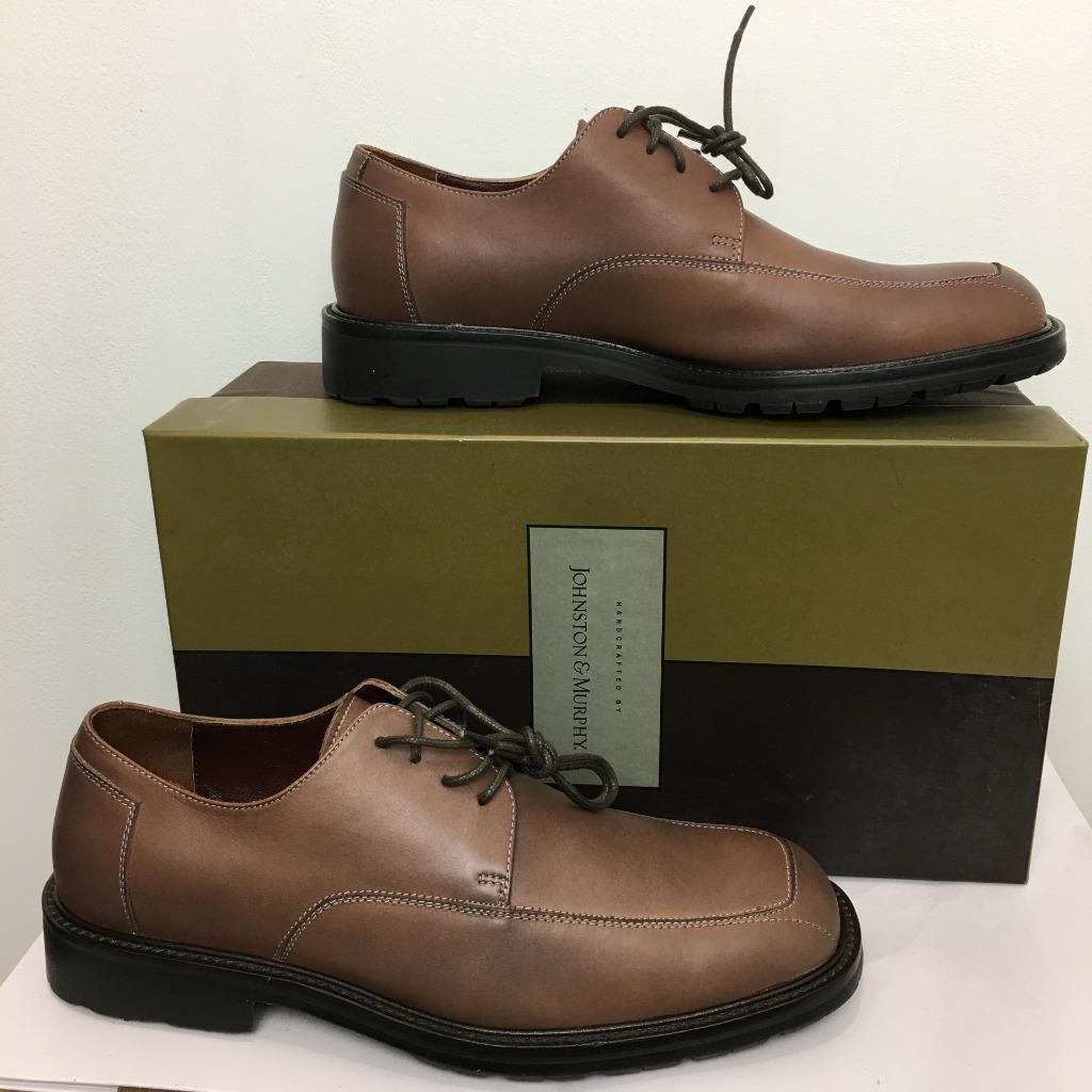 NEW Johnston & Murphy Leather Brown Oxford Shoes 9.5M NIB | eBay display picture 3