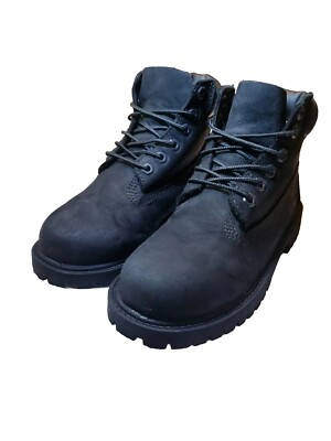 Timberland Kids Premium 6 Youth Black Waterproof Boys Shoes  display picture 1